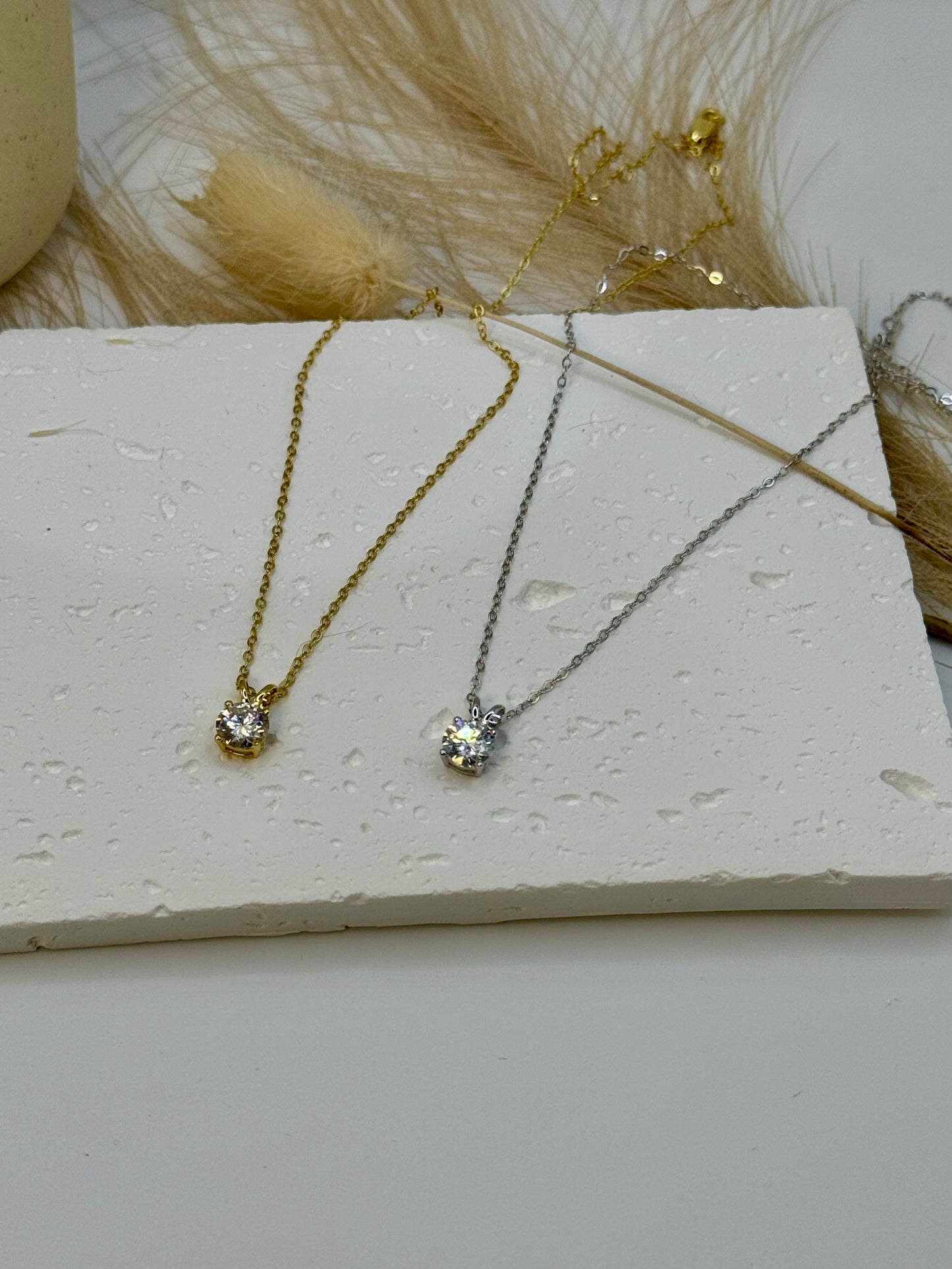Solitaire Pendant Necklace