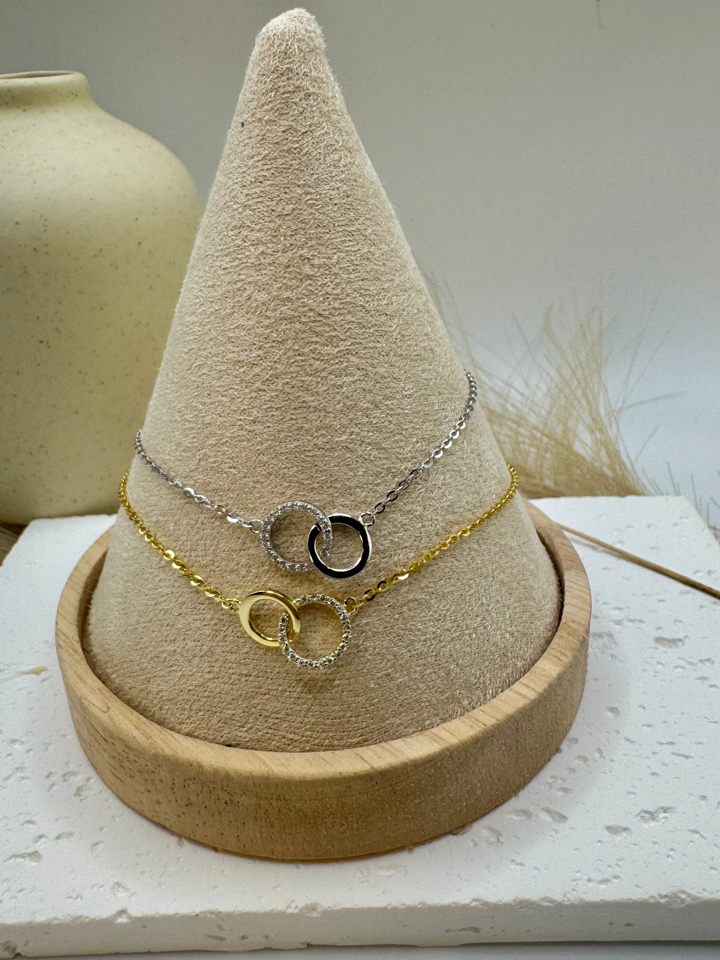 Double Circle Eternity Bracelet