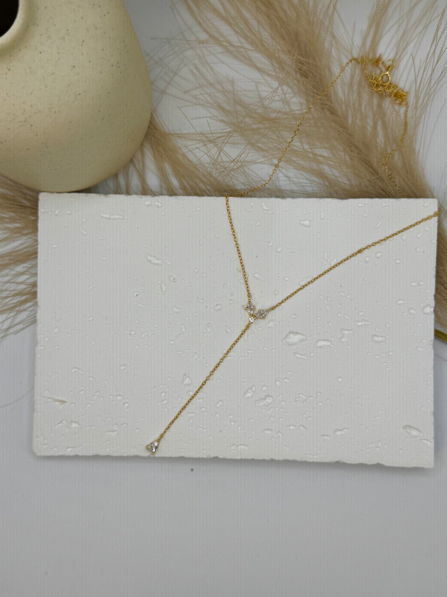 Y Tassel Water drop Necklace