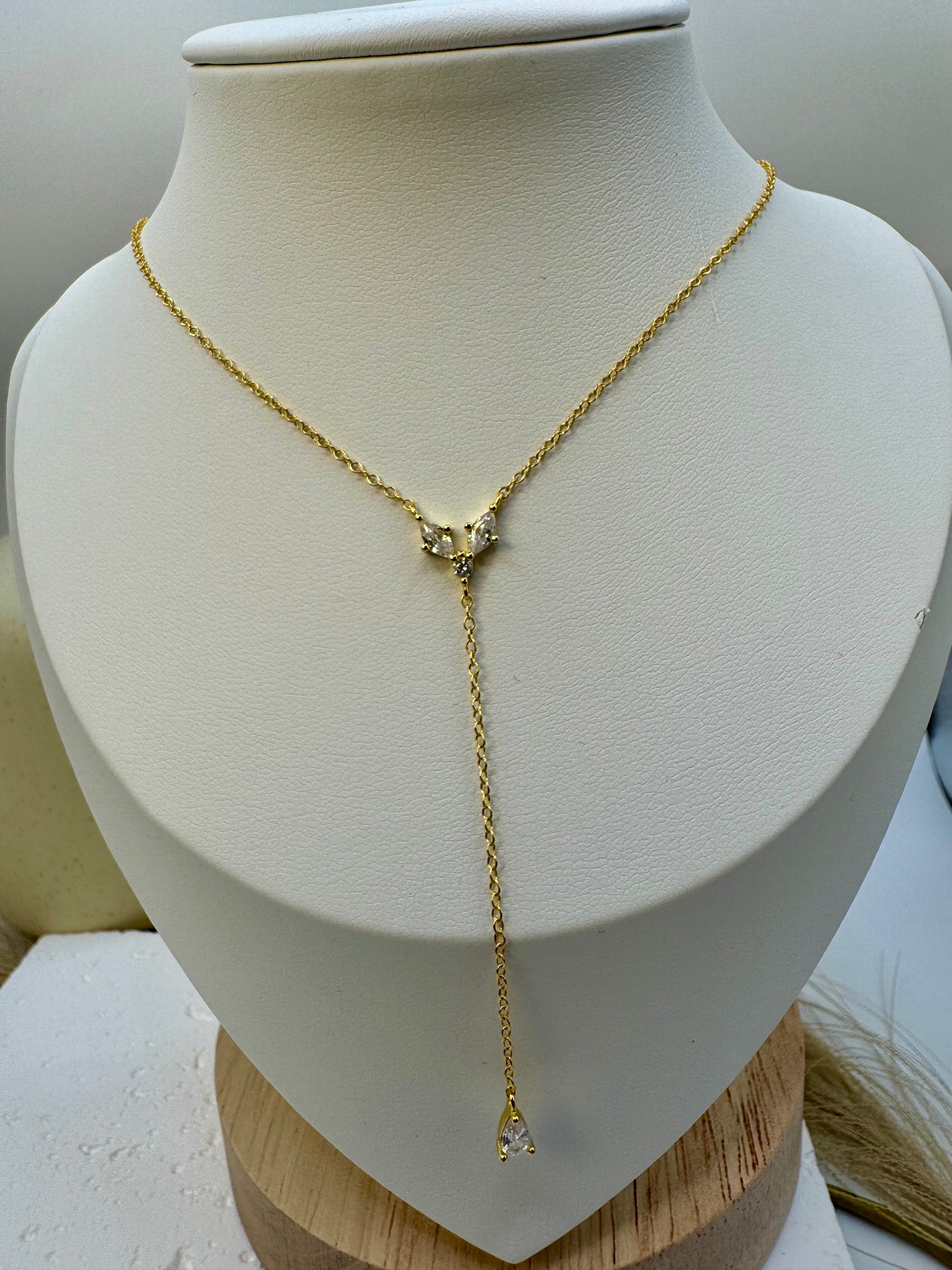 Y Tassel Water drop Necklace