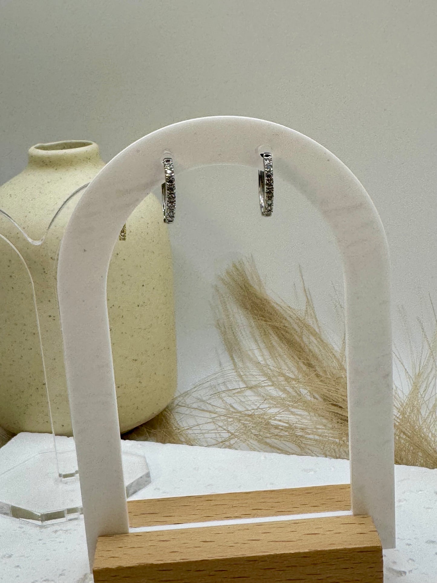 CZ Huggie Hoops