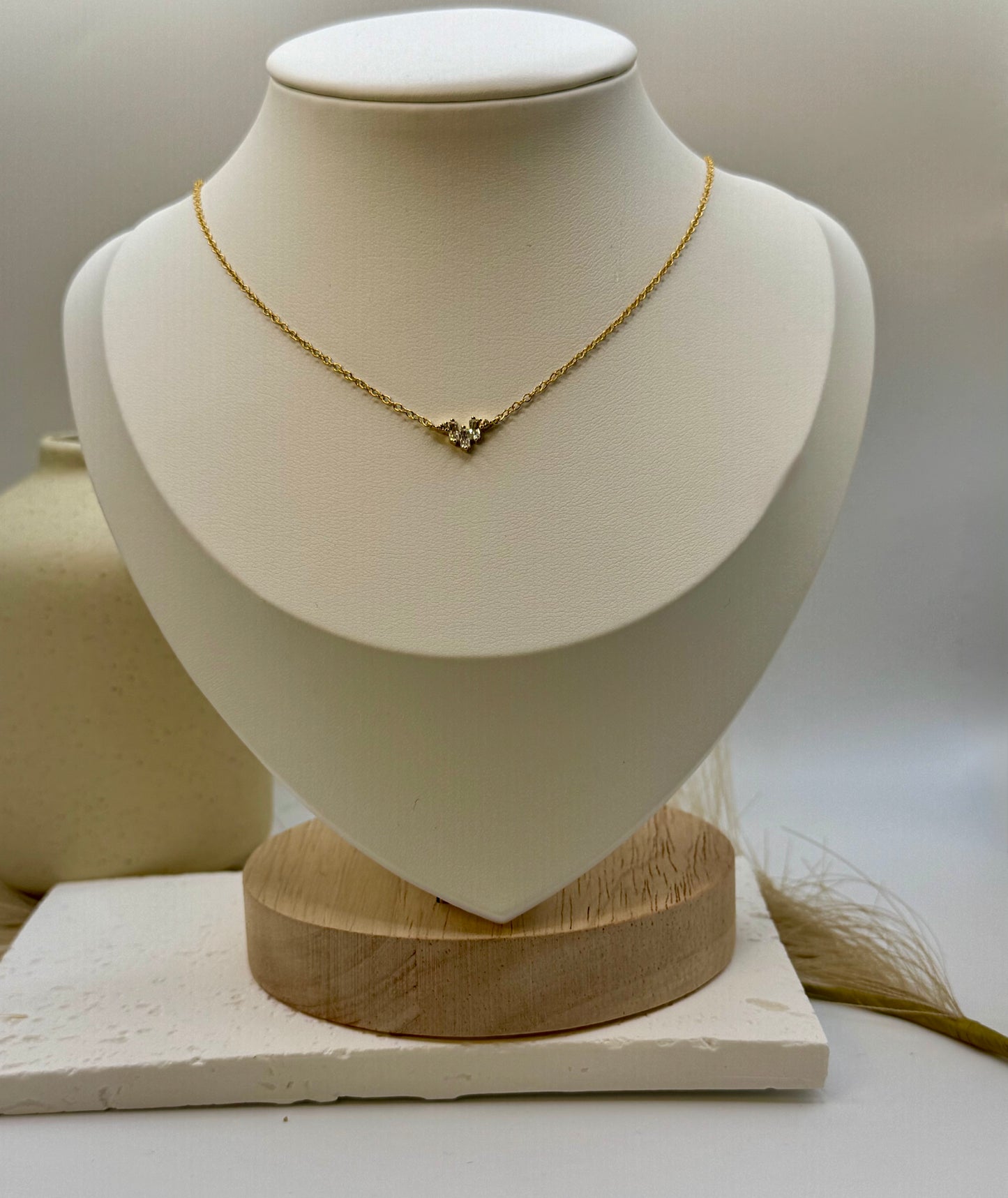 Rectangular Princess Cut Necklace
