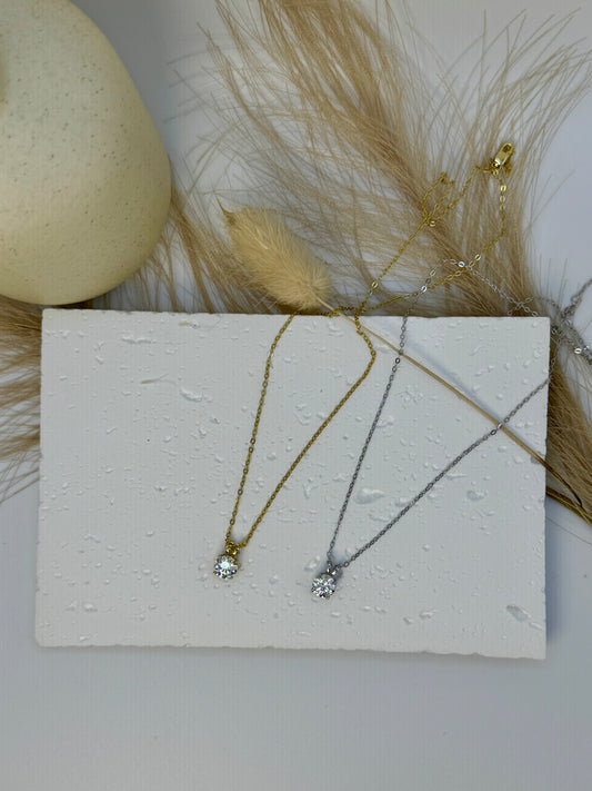 Solitaire Pendant Necklace