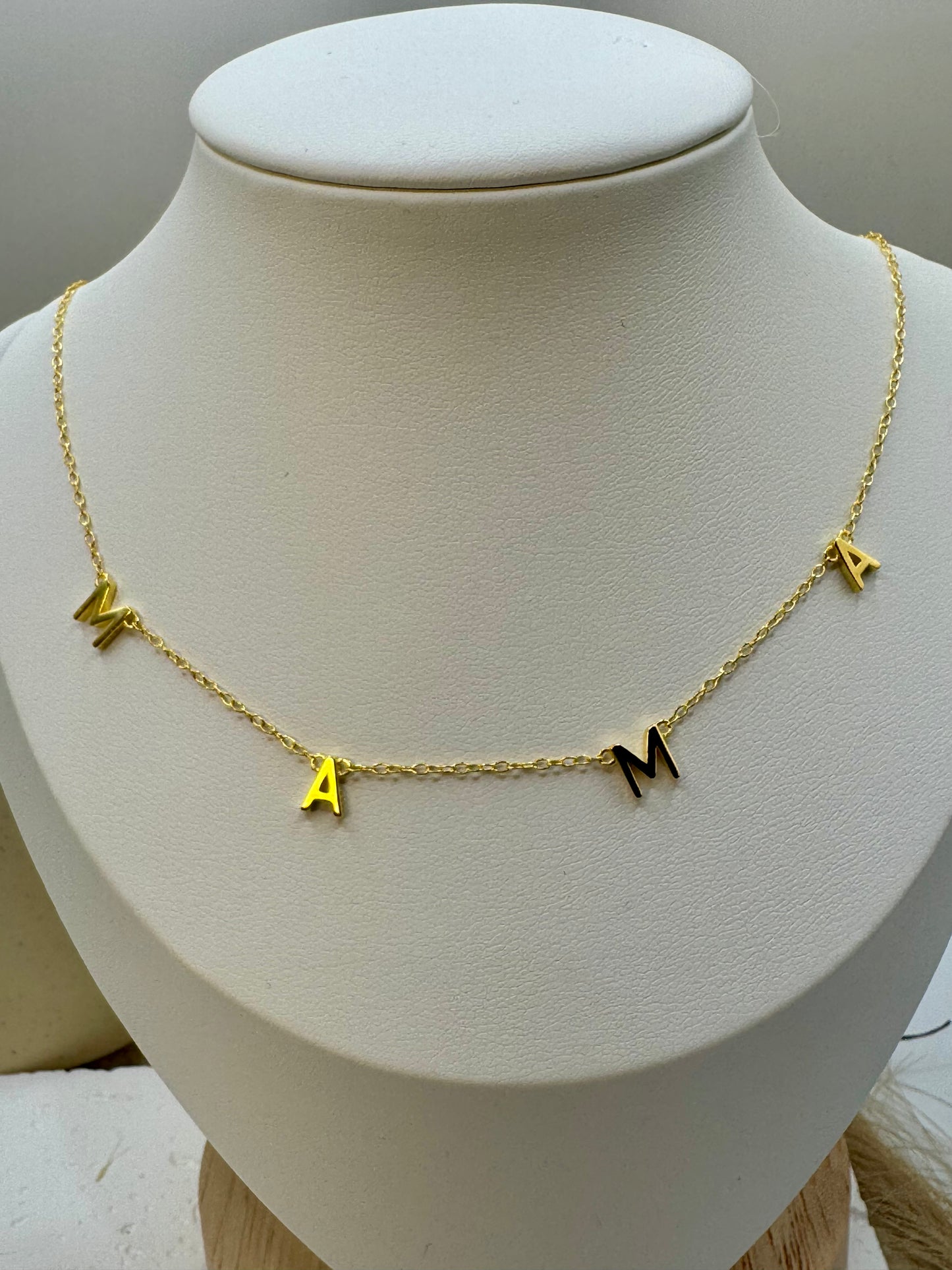 MAMA Monogram Necklace