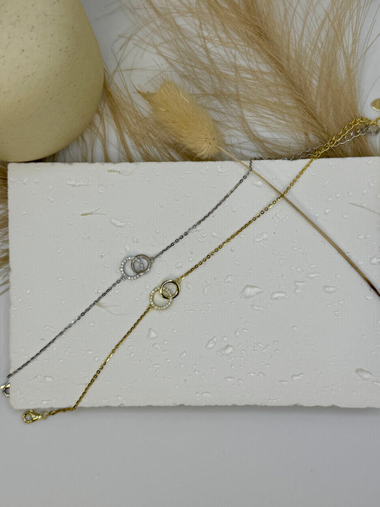 Double Circle Eternity Bracelet