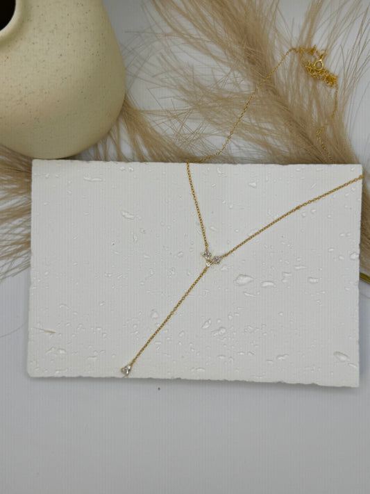 Y Tassel Water drop Necklace