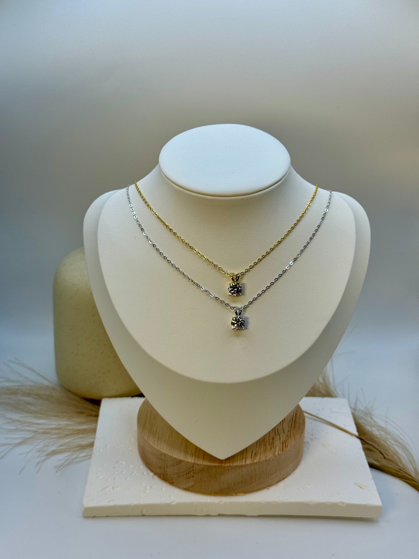Solitaire Pendant Necklace